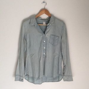 J. Crew popover chambray shirt
